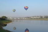 balloons over the lake